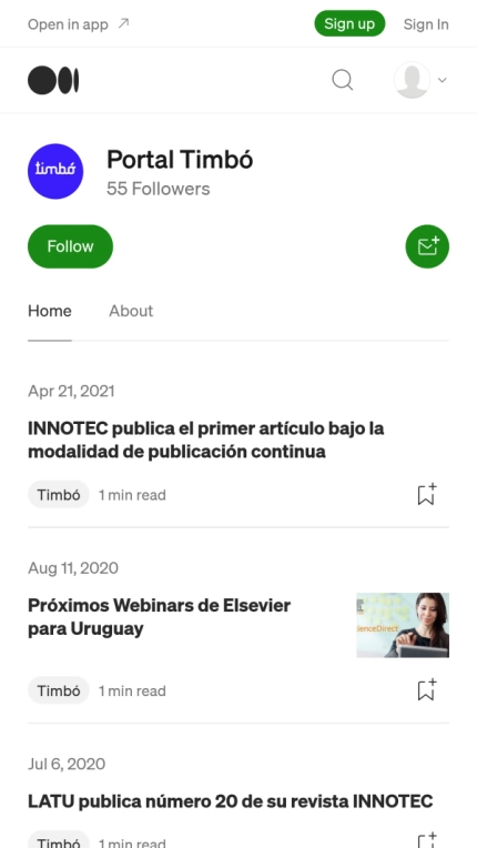 Formato Carpeta en Medium.com