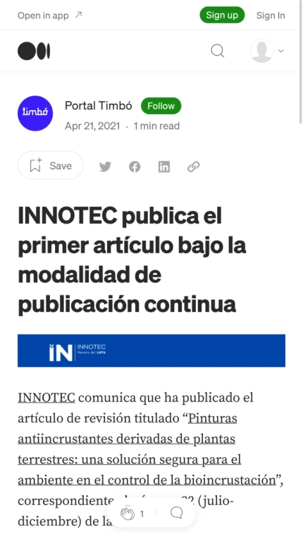 Formato Documento en Medium.com