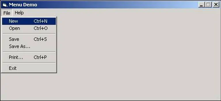 menu demo de visual basic 6
