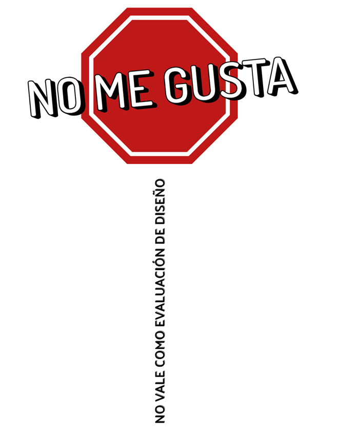 Ilustración de "No me gusta no vale como evaluación de diseño"
